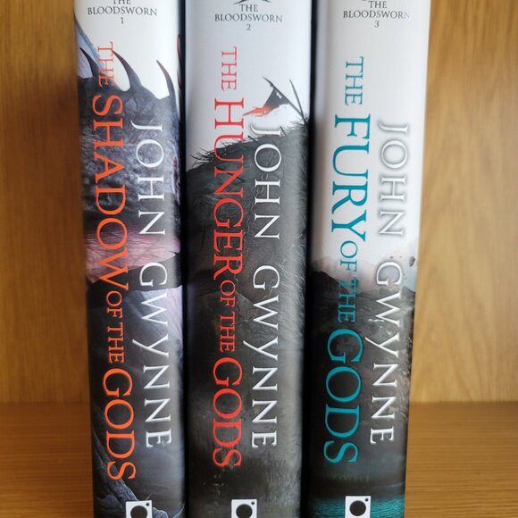 **ALL SIGNED** Bloodsworn Trilogy by John Gwynne, HC, Shadow of the Gods - Picture 1 of 9